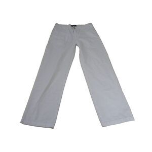 Polo Ralph Lauren Womens Pants 14 White‎ Chino Flat Front Straight Cotton Twill